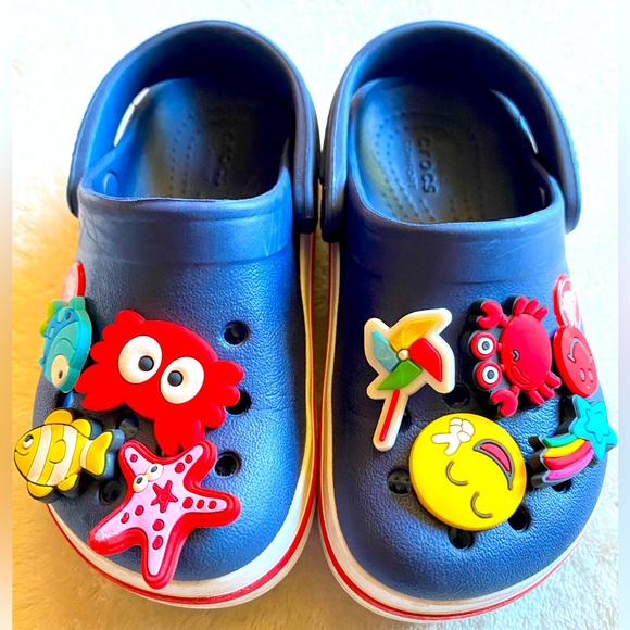 ICONIC COMFORT CROCS BLUE NAVY c8 - Picture 1 of 6